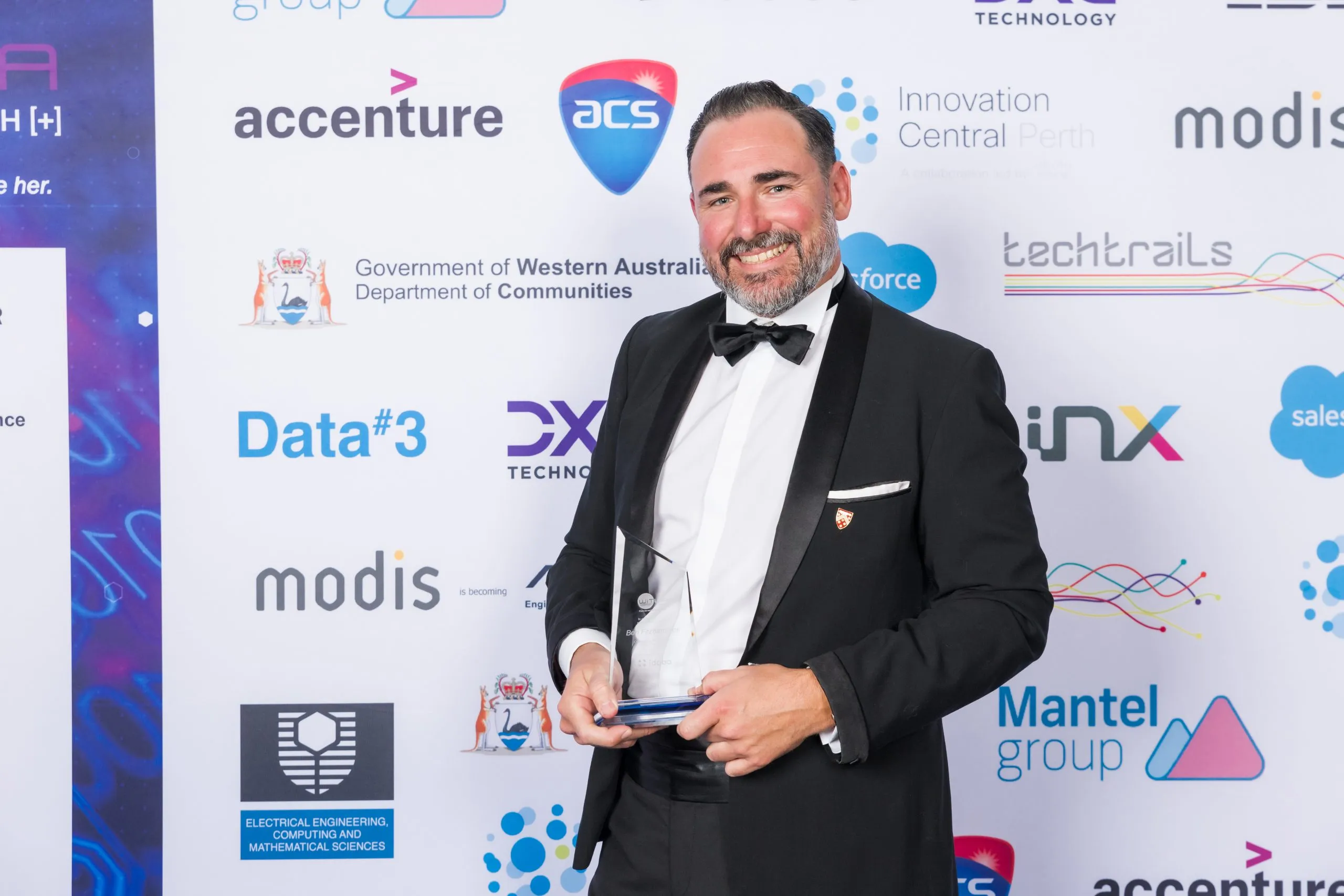 She Codes Mentor and Tech Champion, Ben Fitzhardinge awarded 2022 Outstanding Ally Award at WiTWA Awards Night